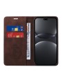 Калъф от еко кожа тип портмоне с RFID  блокираща технология за Huawei nova 13 Pro - кафяв