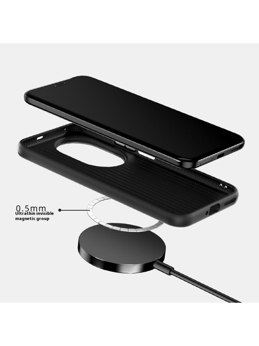 Предпазен гръб съвместим с MagSafe за Huawei nova 14 Pro - черен