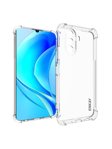 Предпазен противоплъзгащ се гръб за Huawei nova Y70 Plus - прозрачен Предпазен противоплъзгащ се гръб за Huawei nova Y70 Plus - прозрачен