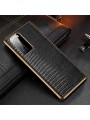 Гръб за телефон от естествена кожа с текстура на гущер за Huawei P40 Pro