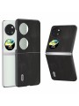 Предпазен гръб от еко кожа за Huawei Pocket 2 - черен