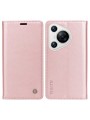 Калъф за телефон от еко кожа тип портмоне за Huawei Pura 70 - розов