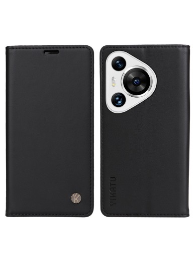 Калъф за телефон от еко кожа тип портмоне за Huawei Pura 70 Pro+ - черен Калъф за телефон от еко кожа тип портмоне за Huawei Pura 70 Pro+ - черен