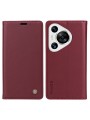 Калъф за телефон от еко кожа тип портмоне за Huawei Pura 70 Pro+ - червен