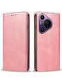 Калъф от еко кожа тип портмоне за Huawei Pura 70 Pro+ - розов