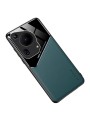 Предпазен гръб с покритие от еко кожа за Huawei Pura 70 Ultra - зелен