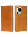 Калъф от еко кожа тип портмоне за Huawei Pura 70 Ultra - кафяв