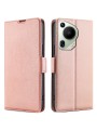 Калъф от еко кожа, тип портмоне за Huawei Pura 70 Ultra - розов