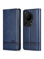 Калъф от еко кожа тип портмоне за Huawei Pura 70 Ultra - син