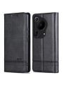 Калъф от еко кожа тип портмоне за Huawei Pura 70 Ultra - черен