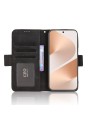 Калъф от еко кожа тип портмоне за Huawei Pura 80 - черен