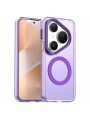 Предпазен гръб съвместим с MagSafe за Huawei Pura 80 Pro - лилав
