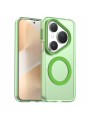 Предпазен гръб съвместим с MagSafe за Huawei Pura 80 Pro - зелен