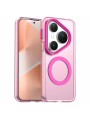 Предпазен гръб съвместим с MagSafe за Huawei Pura 80 Pro - червен