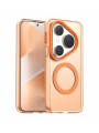 Предпазен гръб съвместим с MagSafe за Huawei Pura 80 Pro - оранжев