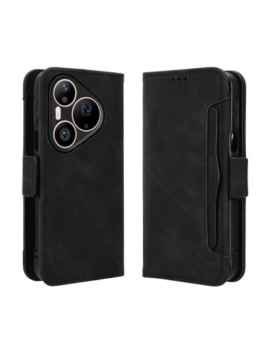 Калъф от еко кожа тип портмоне за Huawei Pura 90s Pro - черен Калъф от еко кожа тип портмоне за Huawei Pura 90s Pro - черен