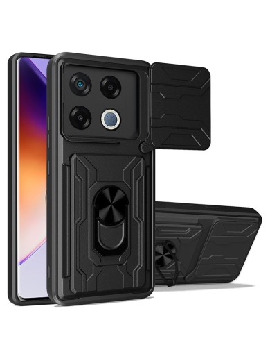 Удароустойчив предпазен гръб за Infinix GT 20 Pro - черен Удароустойчив предпазен гръб за Infinix GT 20 Pro - черен