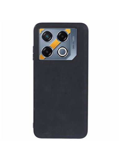 Устойчив на надраскване предпазен гръб от еко кожа за Infinix GT 20 Pro - черен Устойчив на надраскване предпазен гръб от еко кожа за Infinix GT 20 Pro - черен