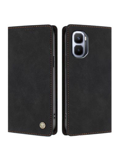 Калъф от еко кожа тип портмоне с RFID блокиране за Infinix GT 50 Pro - черен Калъф от еко кожа тип портмоне с RFID блокиране за Infinix GT 50 Pro - черен