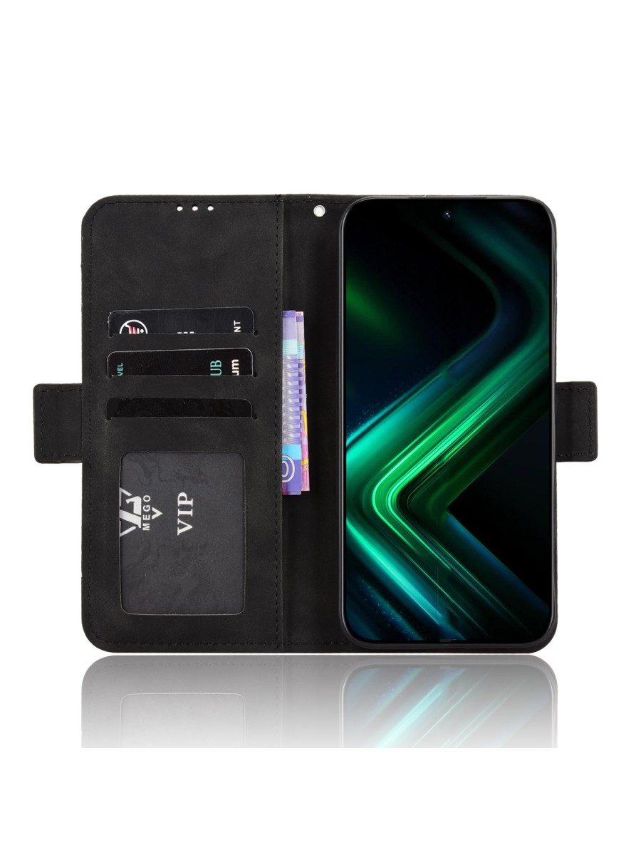 Калъф от еко кожа тип портмоне за Infinix GT 50 Pro - черен