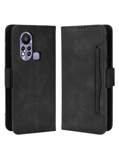 Калъф от еко кожа тип портмоне за Infinix Hot 11s NFC - черен