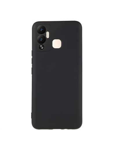 Устойчив на надраскване мек силиконов гръб за телефон за Infinix Hot 12 Play - черен Устойчив на надраскване мек силиконов гръб за телефон за Infinix Hot 12 Play - черен