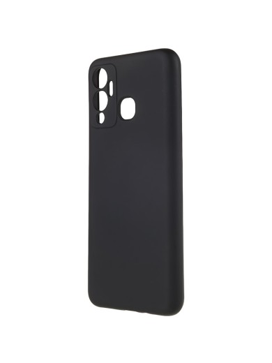 Устойчив на надраскване мек силиконов гръб за телефон за Infinix Hot 12 Play - черен
