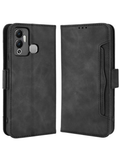 Калъф от еко кожа тип портмоне за Infinix Hot 12 Play - черен Калъф от еко кожа тип портмоне за Infinix Hot 12 Play - черен