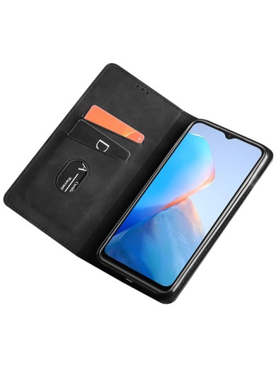 Калъф от еко кожа тип портмоне за Infinix Hot 20i - черен