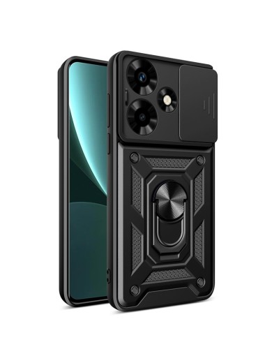Удароустойчив предпазен гръб за Infinix Hot 30 - черен Удароустойчив предпазен гръб за Infinix Hot 30 - черен