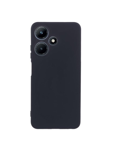 Устойчив на надраскване мек силиконов гръб за телефон за Infinix Hot 30i - черен Устойчив на надраскване мек силиконов гръб за телефон за Infinix Hot 30i - черен