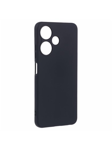 Устойчив на надраскване мек силиконов гръб за телефон за Infinix Hot 30i - черен