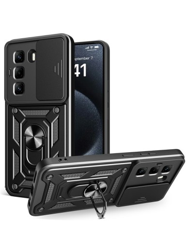 Удароустойчив предпазен гръб за Infinix Hot 50 Pro 4G - черен Удароустойчив предпазен гръб за Infinix Hot 50 Pro 4G - черен