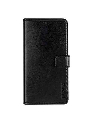 Калъф от еко кожа тип портмоне за Infinix Note 12 - черен