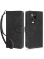 Калъф от еко кожа тип портмоне с RFID блокиране за Infinix Note 12 Pro - черен