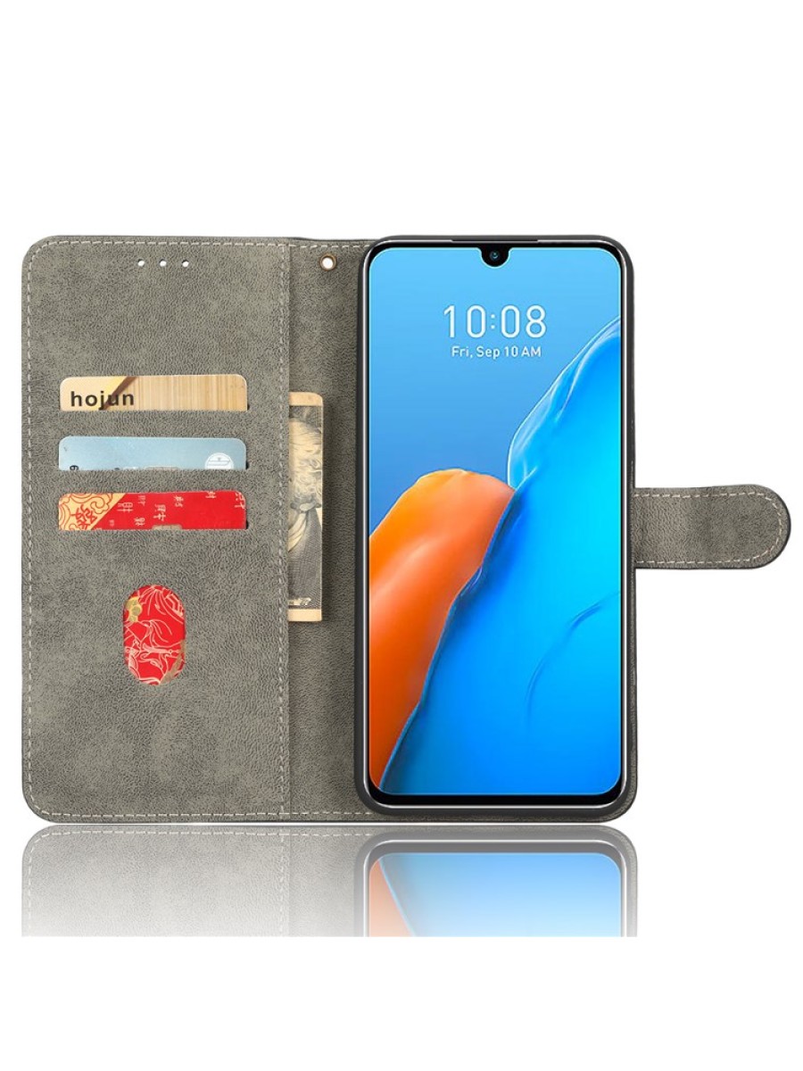 Калъф от еко кожа тип портмоне с RFID блокиране за Infinix Note 12 Pro - черен