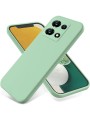 Предпазен удароустойчив силиконов гръб с каишка за Infinix Note 30 Pro - зелен