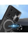 Предпазен гръб с плъзгащ се капак за камера за Infinix Note 30 VIP - черен