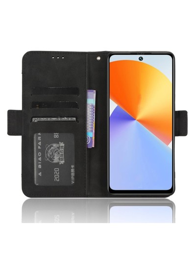 Калъф от еко кожа тип портмоне за Infinix Note 30 VIP - черен