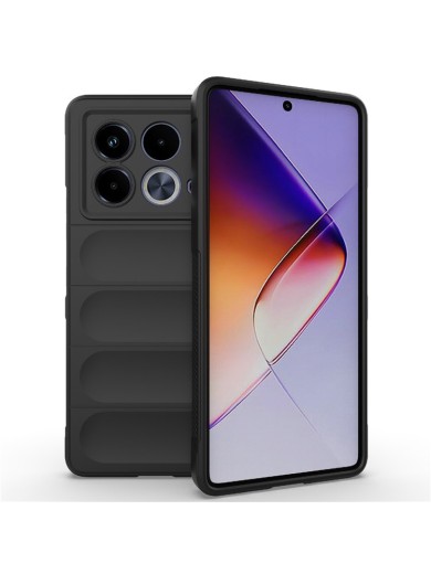 Противоплъзгащ предпазен гръб за Infinix Note 40 5G - черен