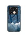 Предпазен гръб от закалено стъкло с шарки на звездно небе за Infinix Note 40 Pro 4G - син