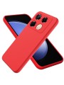 Предпазен удароустойчив силиконов гръб с каишка за Infinix Note 40 Pro 4G - червен