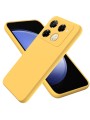Предпазен удароустойчив силиконов гръб с каишка за Infinix Note 40 Pro - жълт