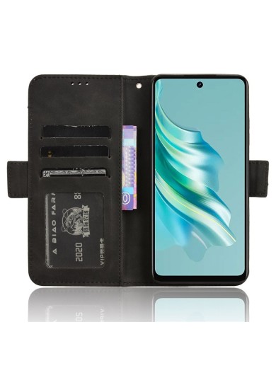 Калъф от еко кожа тип портмоне за Infinix Smart 8 Plus - черен