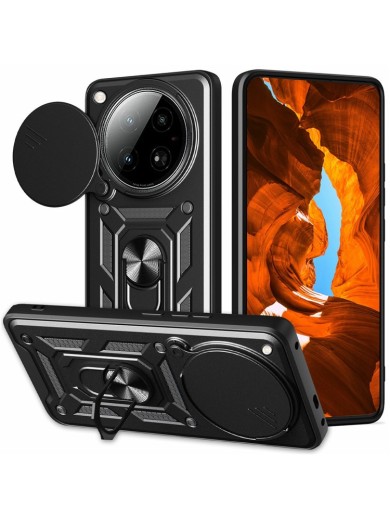 Удароустойчив предпазен гръб за Infinix Zero 40 4G - черен