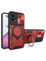 Предпазен гръб с плъзгащ се капак за камера за Motorola Edge 30 Fusion - червен