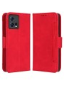 Калъф от еко кожа тип портмоне за Motorola Edge 30 Fusion - червен