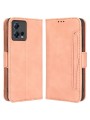 Калъф от еко кожа тип портмоне за Motorola Edge 30 Fusion - розов