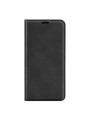 Калъф от еко кожа с личи текстура тип портмоне за Motorola Edge 30 Neo - черен