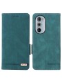 Предпазен калъф от еко кожа за Motorola Edge 30 Pro - син